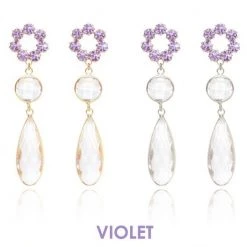 Wing Bling Earrings For Women Violet Gold X One Size -Wing Bling Online Shop org 6627
