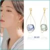 Wing Bling Casual Style Street Style Party Style Elegant Style Earrings For Women Blue X One Size -Wing Bling Online Shop org 673