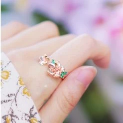 Wing Bling Rings For Women Silver X One Size