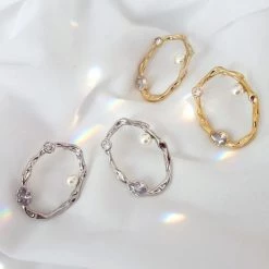 Wing Bling Earrings For Women Gold X One Size