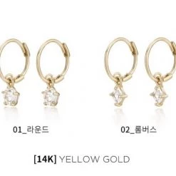 Wing Bling 14K Gold Earrings For Women 2 Lombus X One Size -Wing Bling Online Shop org 7075