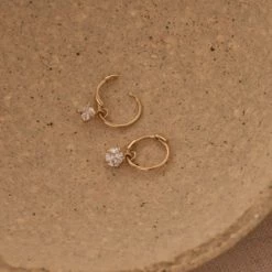 Wing Bling 14K Gold Earrings For Women 2 Lombus X One Size -Wing Bling Online Shop org 7083