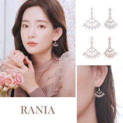 Wing Bling Casual Style Street Style Party Style Elegant Style Earrings For Women Silver (pierce) X One Size