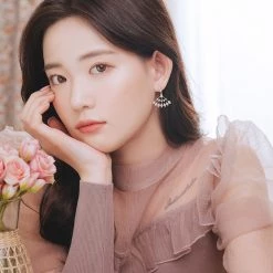 Wing Bling Casual Style Street Style Party Style Elegant Style Earrings For Women Silver (pierce) X One Size -Wing Bling Online Shop org 7089