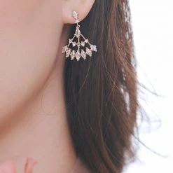 Wing Bling Casual Style Street Style Party Style Elegant Style Earrings For Women Silver (pierce) X One Size -Wing Bling Online Shop org 7090