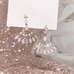 Wing Bling Casual Style Street Style Party Style Elegant Style Earrings For Women Silver (pierce) X One Size -Wing Bling Online Shop org 7092