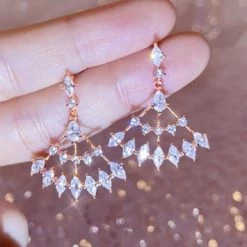 Wing Bling Casual Style Street Style Party Style Elegant Style Earrings For Women Silver (pierce) X One Size -Wing Bling Online Shop org 7093