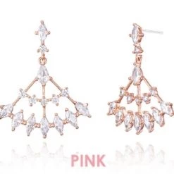 Wing Bling Casual Style Street Style Party Style Elegant Style Earrings For Women Silver (pierce) X One Size -Wing Bling Online Shop org 7095