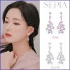 Wing Bling Casual Style Street Style Party Style Elegant Style Earrings For Women Silver (earrings) X One Size -Wing Bling Online Shop org 7098