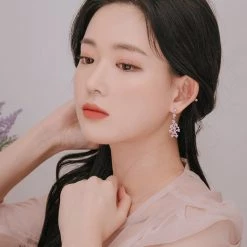 Wing Bling Casual Style Street Style Party Style Elegant Style Earrings For Women Silver (earrings) X One Size -Wing Bling Online Shop org 7103