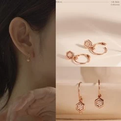 Wing Bling Casual Style Street Style Handmade Party Style Office Style For Women Rose Gold X One Size