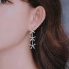 Wing Bling Casual Style Unisex Street Style Elegant Style Earrings For Women Silver X Free -Wing Bling Online Shop org 7170