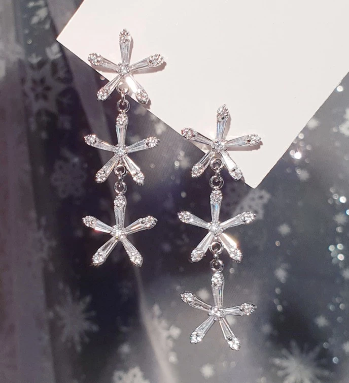 Wing Bling Casual Style Unisex Street Style Elegant Style Earrings For Women Silver X Free 11 Wing Bling Casual Style Unisex Street Style Elegant Style Earrings For Women Silver X Free - Image 9