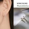 Wing Bling Casual Style Street Style Elegant Style Earrings For Women Silver X One Size -Wing Bling Online Shop org 7218