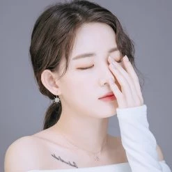 Wing Bling Casual Style Street Style Elegant Style Earrings For Women Silver X One Size -Wing Bling Online Shop org 7236