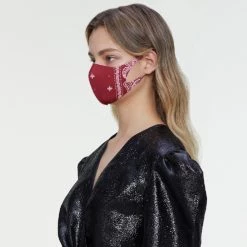 Wing Bling Casual Style Street Style Party Style Office Style For Women Black Strap+paisley Red X One Size -Wing Bling Online Shop org 7258