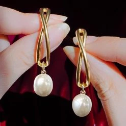 Wing Bling Casual Style Street Style Elegant Style Earrings For Women Gold X One Size -Wing Bling Online Shop org 727