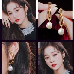 Wing Bling Casual Style Street Style Elegant Style Earrings For Women Gold X One Size -Wing Bling Online Shop org 735