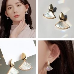 Wing Bling Casual Style Street Style Party Style Elegant Style Earrings For Women Gold (earrings) X One Size -Wing Bling Online Shop org 7359