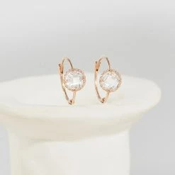 Wing Bling Casual Style Office Style 14K Gold Elegant Style Earrings For Women Rose Gold (stock Check Required) X One Size -Wing Bling Online Shop org 7369