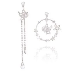 Wing Bling Earrings For Women Silver X Earring -Wing Bling Online Shop org 7419