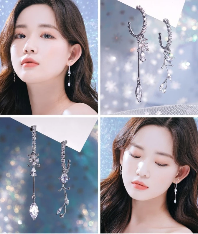 Wing Bling Earrings For Women No Color Specification X Piercing 3 Wing Bling Earrings For Women No Color Specification X Piercing