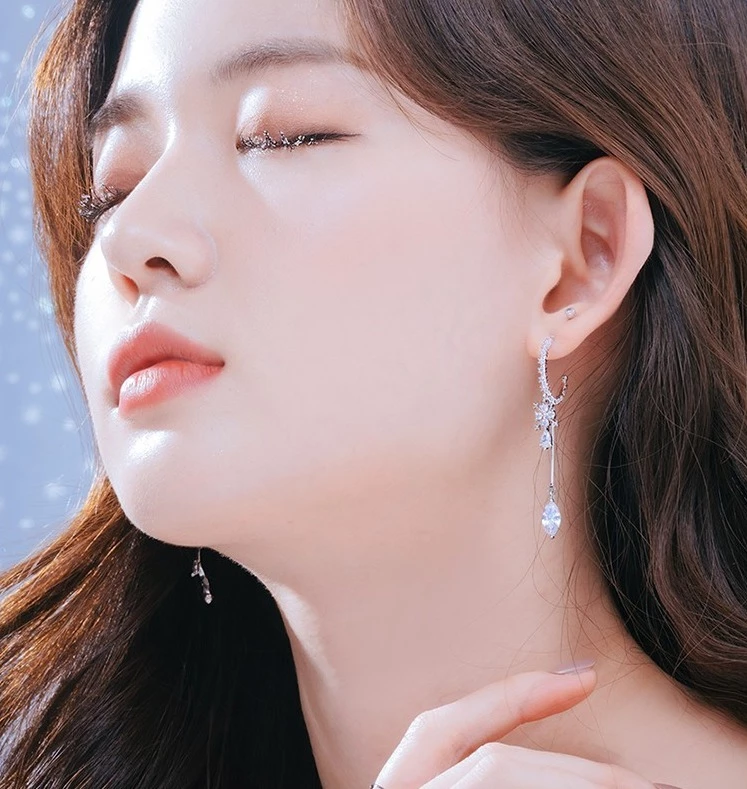 Wing Bling Earrings For Women No Color Specification X Piercing 6 Wing Bling Earrings For Women No Color Specification X Piercing - Image 4