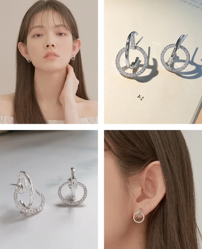 Wing Bling Earrings For Women Gold X One Size 3 Wing Bling Earrings For Women Gold X One Size