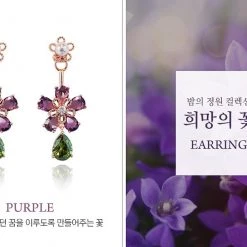 Wing Bling Earrings For Women Purple X Earring -Wing Bling Online Shop org 7490
