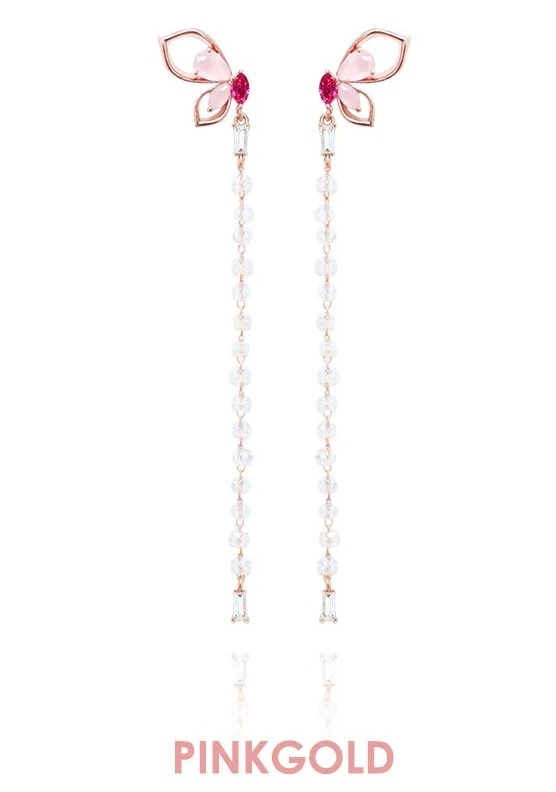 Wing Bling Earrings For Women Gold X Piercing 5 Wing Bling Earrings For Women Gold X Piercing - Image 3