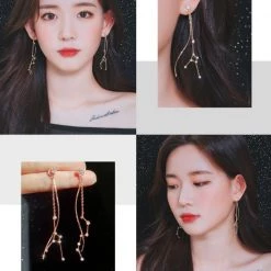 Wing Bling Earrings For Women Gold X Piercing