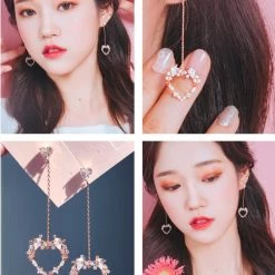 Wing Bling Earrings For Women Pink X Earring