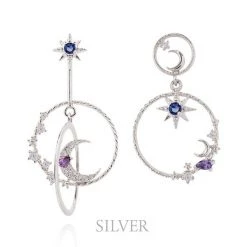 Wing Bling Earrings For Women Silver X Piercing -Wing Bling Online Shop org 7664