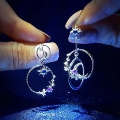 Wing Bling Earrings For Women Silver X Piercing -Wing Bling Online Shop org 7669