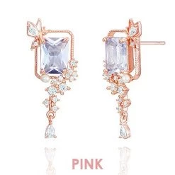 Wing Bling Earrings For Women Pink X Earring -Wing Bling Online Shop org 7679