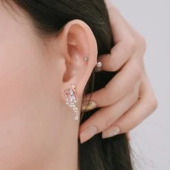 Wing Bling Earrings For Women Pink X Earring -Wing Bling Online Shop org 7682