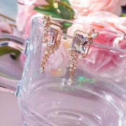 Wing Bling Earrings For Women Pink X Earring -Wing Bling Online Shop org 7683