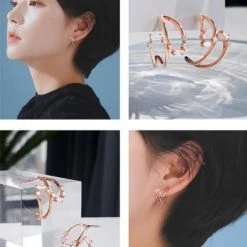 Wing Bling Earrings For Women Gold X One Size