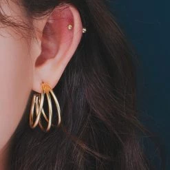 Wing Bling Earrings For Women Gold X Earring -Wing Bling Online Shop org 7706