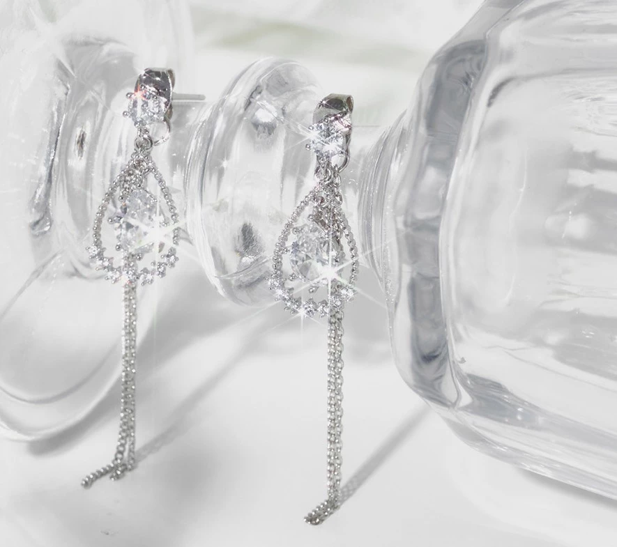 Wing Bling Earrings For Women Gold X One Size 8 Wing Bling Earrings For Women Gold X One Size - Image 6