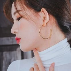 Wing Bling Casual Style Street Style Elegant Style Earrings For Women Gold X One Size -Wing Bling Online Shop org 7926