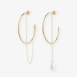 Wing Bling Casual Style Street Style Elegant Style Earrings For Women Gold X One Size -Wing Bling Online Shop org 7934