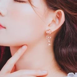 Wing Bling Casual Style Street Style Elegant Style Earrings For Women Pink X One Size -Wing Bling Online Shop org 810
