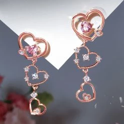 Wing Bling Casual Style Street Style Elegant Style Earrings For Women Pink X One Size -Wing Bling Online Shop org 811