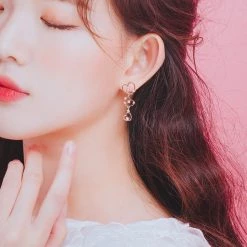 Wing Bling Casual Style Street Style Elegant Style Earrings For Women Pink X One Size -Wing Bling Online Shop org 816