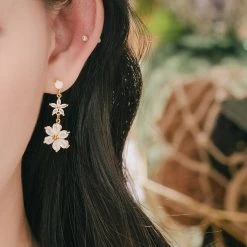 Wing Bling Casual Style Street Style Party Style Elegant Style Earrings For Women Gold (earrings) X One Size -Wing Bling Online Shop org 824