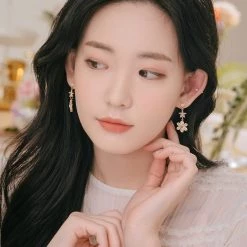 Wing Bling Casual Style Street Style Party Style Elegant Style Earrings For Women Gold (earrings) X One Size -Wing Bling Online Shop org 827