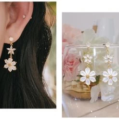 Wing Bling Casual Style Street Style Party Style Elegant Style Earrings For Women Gold (earrings) X One Size -Wing Bling Online Shop org 828