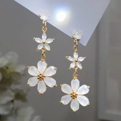 Wing Bling Casual Style Street Style Party Style Elegant Style Earrings For Women Gold (earrings) X One Size -Wing Bling Online Shop org 829