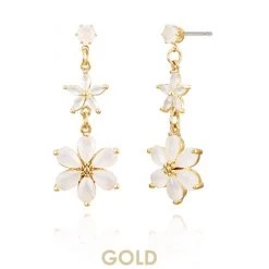 Wing Bling Casual Style Street Style Party Style Elegant Style Earrings For Women Gold (earrings) X One Size -Wing Bling Online Shop org 830
